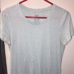 Mint green ringer tee